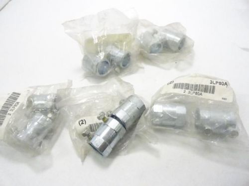 135843 New-No Box, AHFI 3LP80A LOT-10 Conduit Coupling, 1/2&#034; size, setscrew