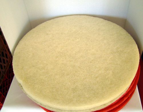 5 - 19 INCH  FLOOR SCRUBBING PADS 3 RED 2 (3M)  WHITE