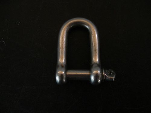 Stainless steel u loop 15/32&#034; screw pin chain d shackle boats anchor for sale