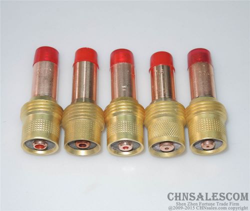 5 pcs 45V24 45V25 45V26 45V27 45V28 Collet Body Gas Lens TIG Torch WP-17-18-26