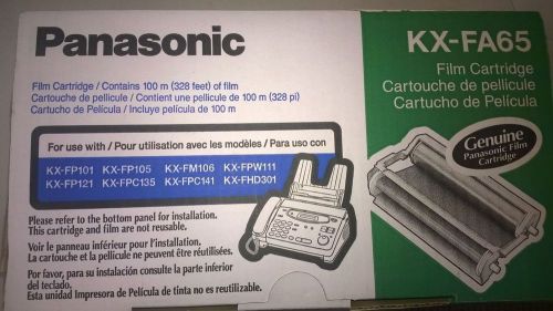 Panasonic KX-FA65 Fax Film Cartridge 328 feet of film in Original Box