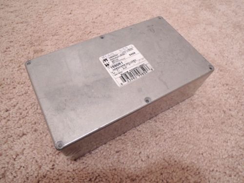 Hammond 1590R1 cast aluminum enclosure.  7.6 X 4.4 X 2 inches. UPC 623980998596