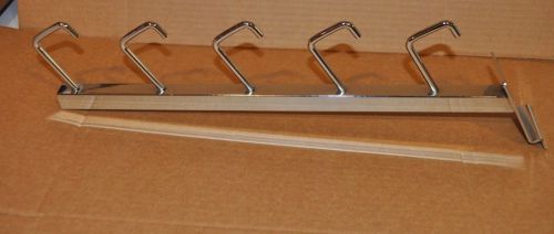 16&#034; Metal Slat Wall Display Bracket Hook clothing Rack Lot of 24