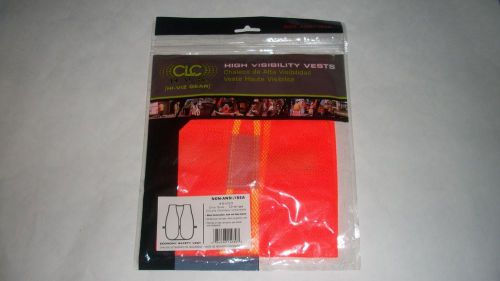 5 New Custom Leathercraft SVO3 High Visibility Orange Mesh Safety Vests OSFA