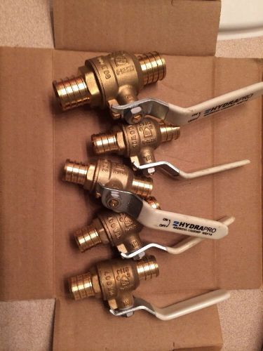 3/4 (4) Pieces. 1inche (1) Piece Pex Lead-Free Brass Ball Valve for PEX Tubing.