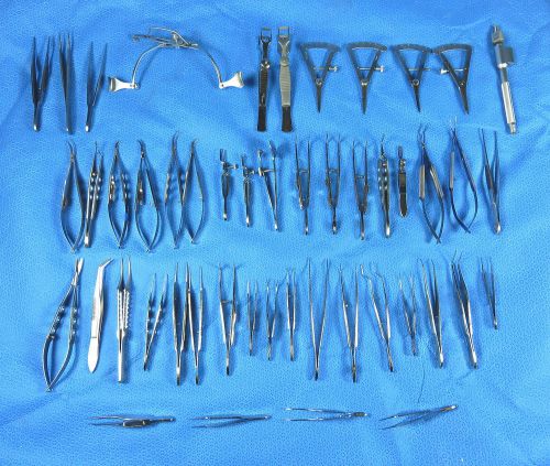 Storz Katena Eye Forceps Ophthalmic Instrument Set (49 Pieces) Tray #9