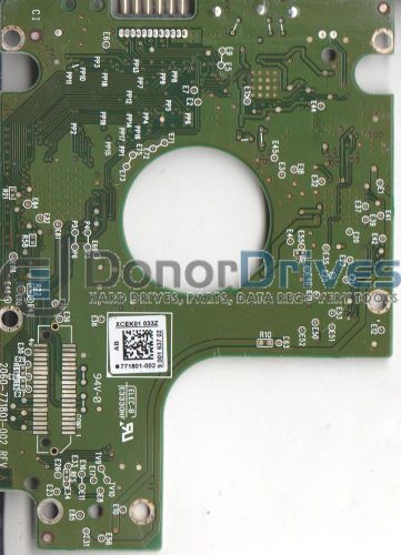 WD5000BMVW-11S5XS0, 771801-002 AB, REV A,  WD USB 2.5 PCB + Service