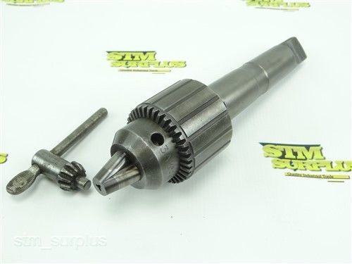 JACOBS NO 3A DRILL CHUCK 5/8&#034; CAPACITY W/ 4MT SHANK + KEY