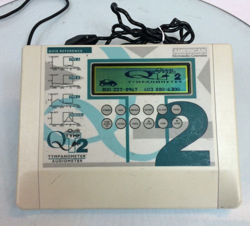 MAICO American Electromedics Tympanometer Audiometer Quik Tymp 2  QT2