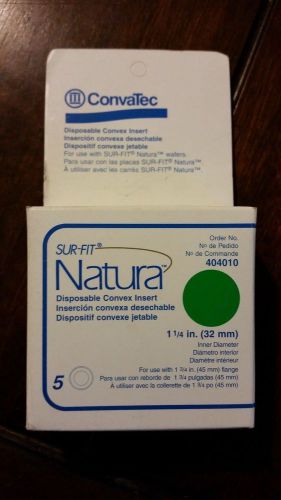 Convatec sur-fit natura disposable convex insert ref 404010 1 1/4 box of 5 for sale