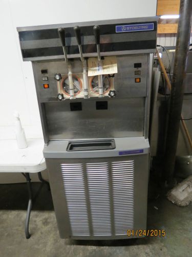 Used Stoelting Double barrel soft serve ice cream machine with twist