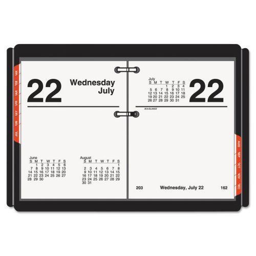 AT-A-GLANCE Compact Desk Calendar Refill, 3 x 3 3/4, White, 2015
