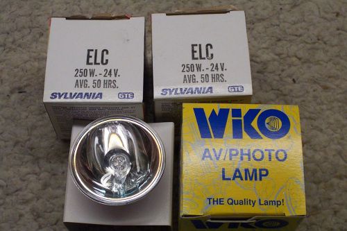 3NEW OLD STOCK SYLVANIA &amp;  WIKO PHOTO LAMPS ELC