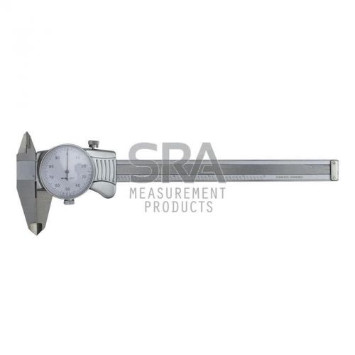 6&#034; inch Dial Caliper Imperial Vernier Workshop White Face Accurate Machine-DRO