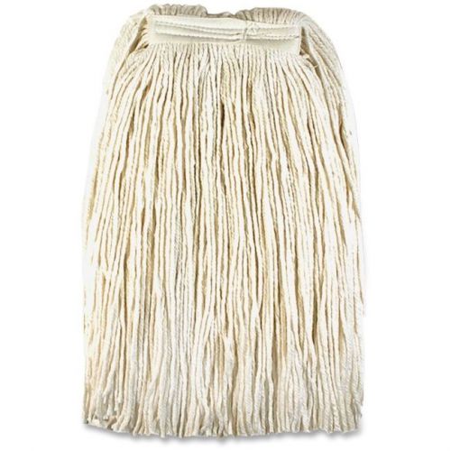 Genuine Joe Cotton Blend Mop Head Refill - Rayon, Cotton Fiber, (48259ct)