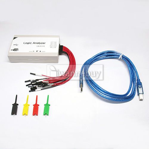 PC USB Logic Analyzer 100MHz 16CH 250MHz 8CH With Support I2C SPI UART PWM