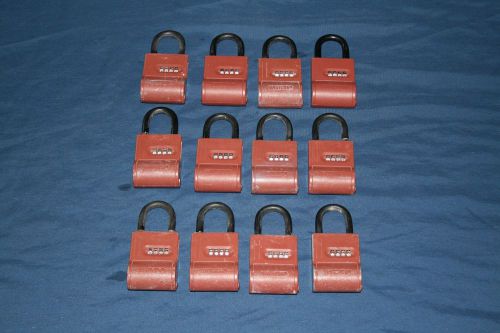 12-SHURLOK REALTOR REAL ESTATE LOCK KEY STORAGE LOCK BOX 4 DIGIT COMBINATION