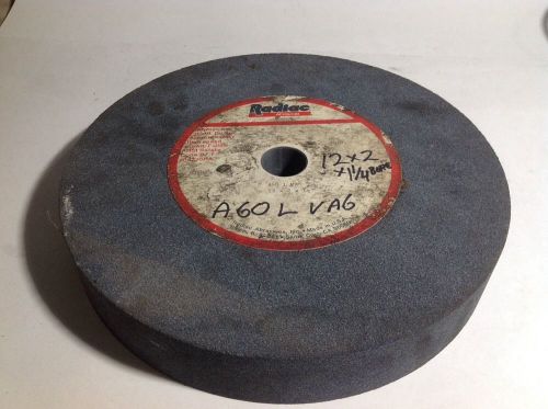 Radiac Grinding Wheel. 12&#034; X2&#034;.  1.25&#034; Bore.  New Old Stock