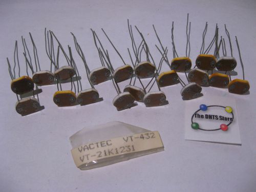Qty 20 CdS Light Dependent Resistors Photo Cell Vactec EG&amp;G VT-432 VT-21K1231