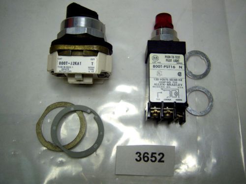 (3652) lot of 2 allen bradley push buttons 800t-pst16 for sale