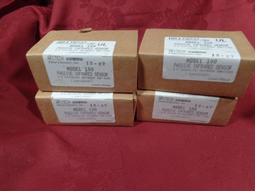 FOUR { 4 }  ARITECH  DR100 POLARIS PASSIVE INFRARED MOTION  DETECTOR SENSOR NOS