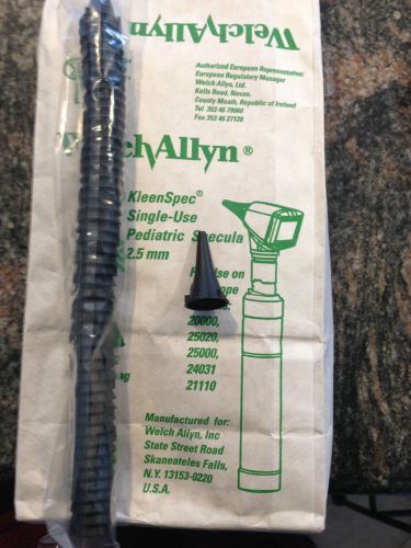 WELCH ALLYN DISPOSABLE PEDIATRIC OTOSCOPE SPECULA; 1000/ BAG