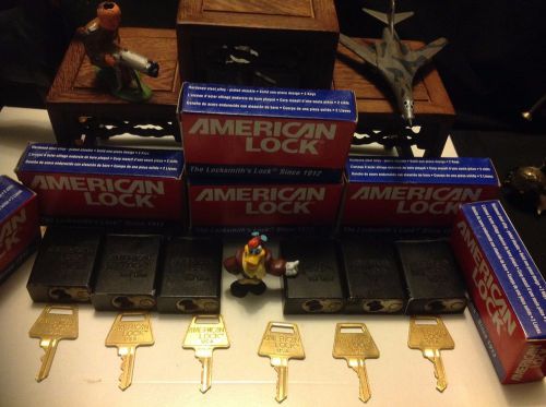 SIX  AMERICAN A1105MKNRBLK PADLOCK (Key Trap) lock must be locked to remove key