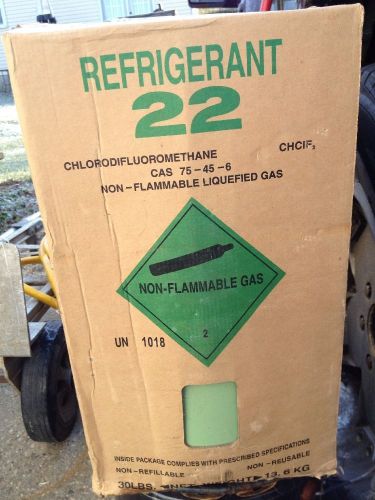 R 22 Refridgerant, sealed 30lb tank.