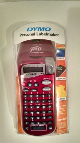 NIB DYMO Metallic Red LETRA PERSONAL LABEL MAKER N15243 NEW Sanford Brands