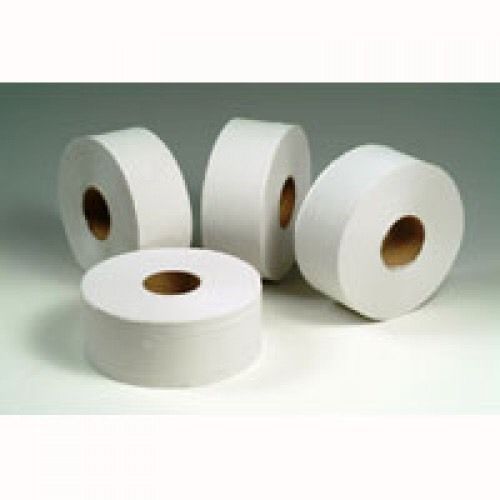 CASE 12   9&#034; ROLL JUMBO JRT BATH TISSUE  FULL SIZE ROLLS 1000&#039; TOILET PAPER