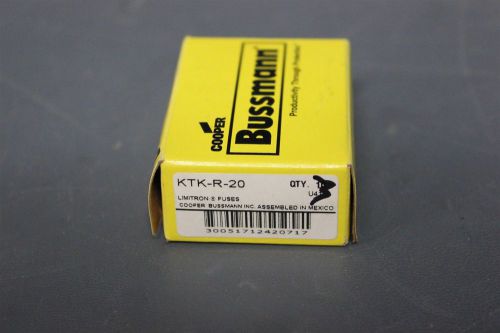 3 NEW BUSSMAN BUSS DRIVE FUSES KTK-R-20 (S22-1-56A)