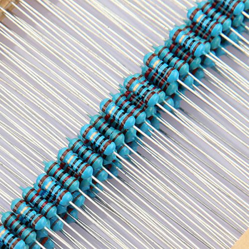 2500Pcs 50 Values 1/4W 0.25W 5% Carbon Film Resistor Assortment Kit(1R~10MR) Ohm