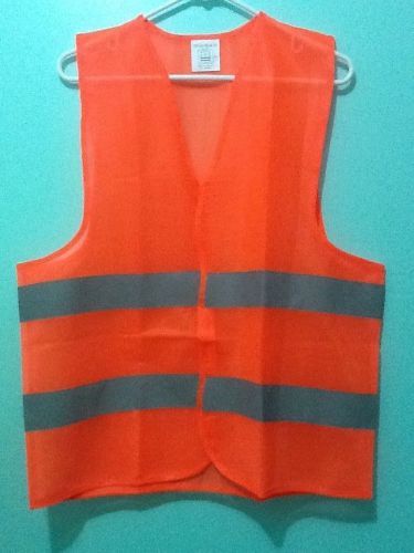 NWT Reflective SafetyVestOrange 2 Stripe for ConstructionTrafficRoadWork Size M