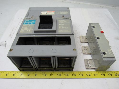 Siemens JD63F400 Sentron 3 Pole Breaker 400A 600VAC w/ 300 A Magnetic Adj