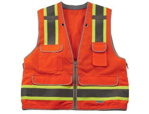 Ergodyne GloWear 8254HDZ Class 2 Heavy-Duty Surveyors Vest Orange L/XL