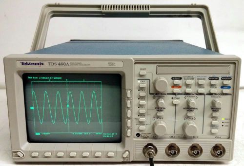 TEKTRONIX TDS 460A 400MHz 4CH 100MS/s DIGITIZING OSCILLOSCOPE OPT 1M 2F