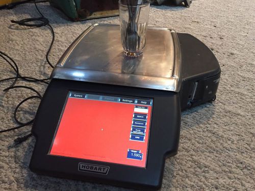 Hobart commercial electronic scale printer tested working hlxwm digital deli mix for sale