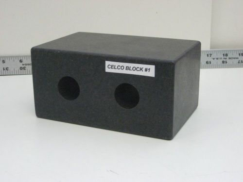 6&#034; x 4&#034; x 3&#034; black granite riser block for use on surface plate - celco block #1 for sale