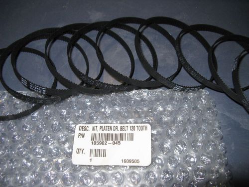 Zebra 105902-045 (809035-120) Platen Main Drive Belt 120 tooth (set of 10)