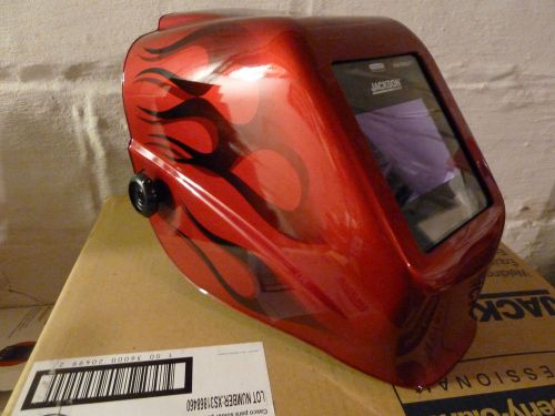 Jackson insight wf40 halo x &#034;flames&#034; i2 auto dark darkening welding helmet eqc for sale