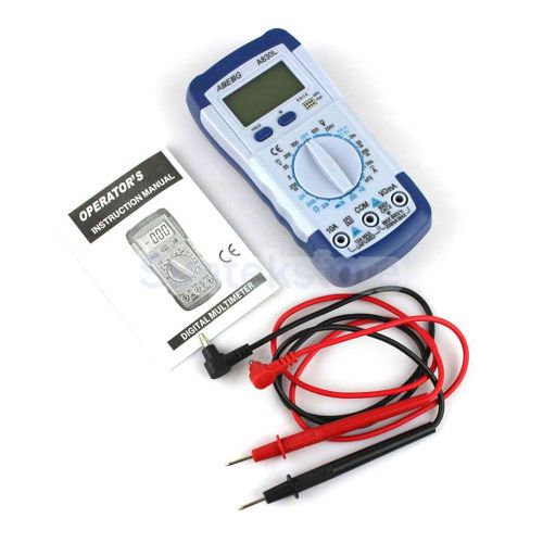 A830L Digital Multimeter DC AC Voltmeter Ohm Multitester-Blue with White