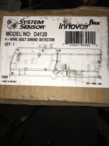 New system sensor d4120 innovair flex 4 wire duct smoke detector for sale