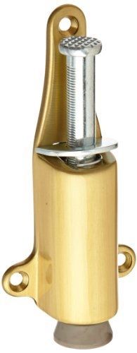 Rockwood 459.4 Brass Spring Loaded Plunger Stop, #8 X 3/4&#034; OH SMS Fastener,