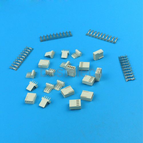 100sets KF2510 4Pin 2.54mm kits Male Pin Header Terminal Female Connector