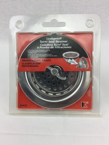 4-1/2&#034; diameter leakproof turn2 seal stainless steel twist &amp; lock sink strainer for sale