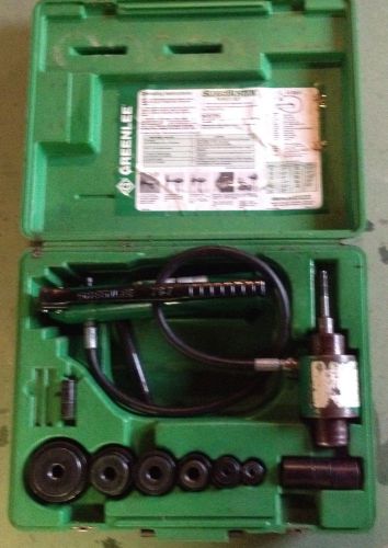 Greenlee 7306SB Knockout Slugbuster set 1/2&#034; Thru 2&#034; KO&#039;s 767 Pump 746 Ram