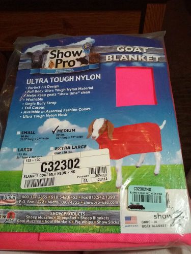 SHOW PRO GOAT BLANKET HOT PINK- SIZE Medium