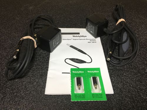 Lot 2 Welch Allyn KleenSpec Vaginal Specula Illumination Systems  REF 78800