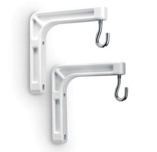 Da-Lite 40932 Wall Bracket Pair (White)