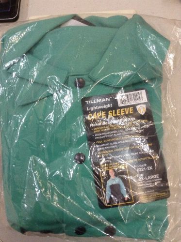 Tillman 6221-2X Green Westex Cotton Cape Sleeve 2X-Large Fast Free Ship!